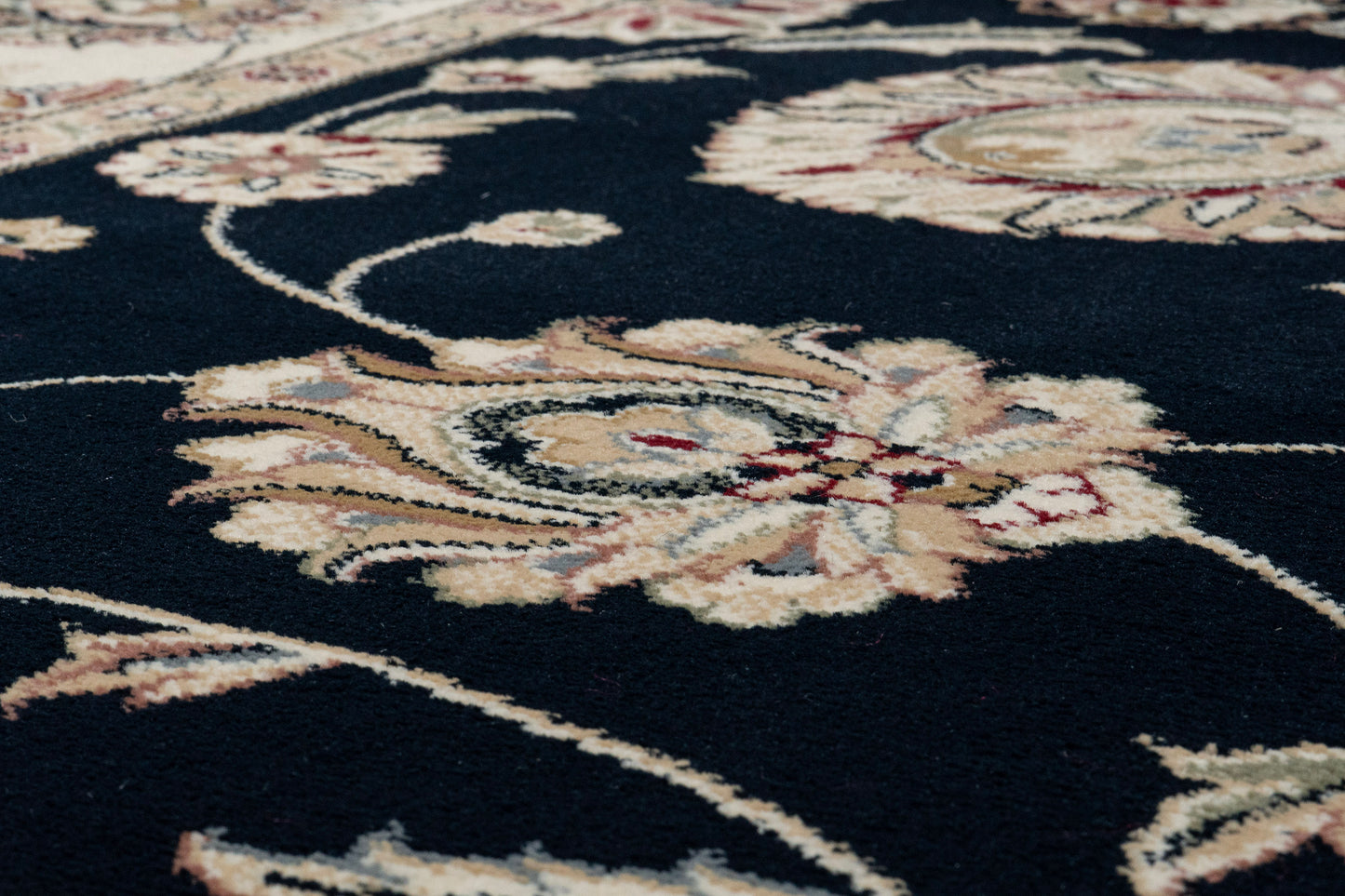 Ancient Garden 57365-3464 Blue/Ivory Area Rug