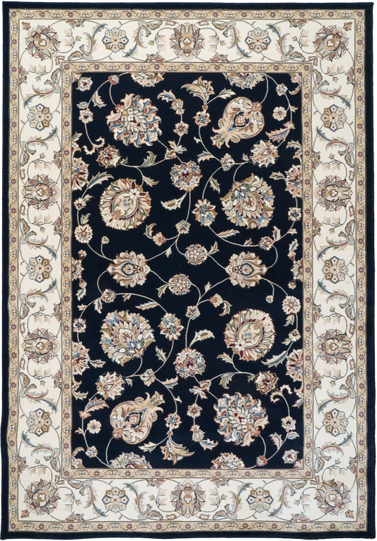 Ancient Garden 57365-3464 Blue/Ivory Area Rug