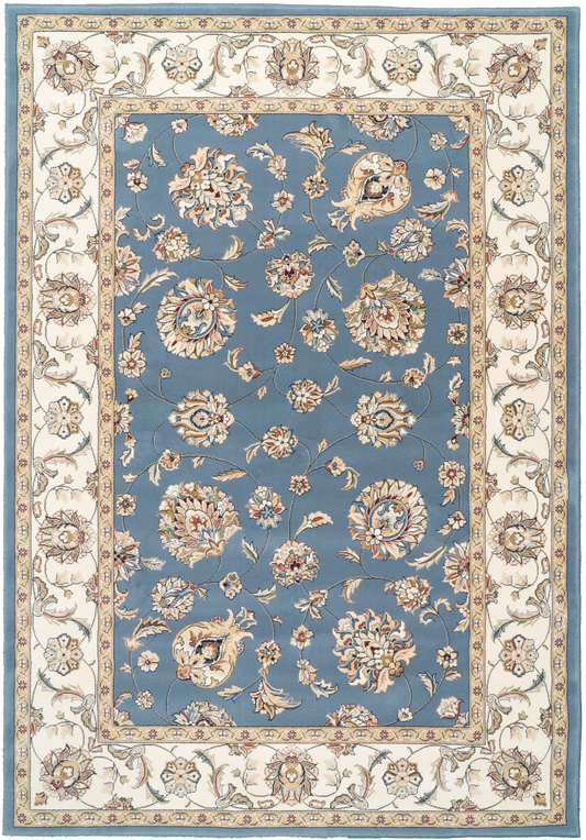 Ancient Garden 57365-5464 Light Blue/Ivory Area Rug
