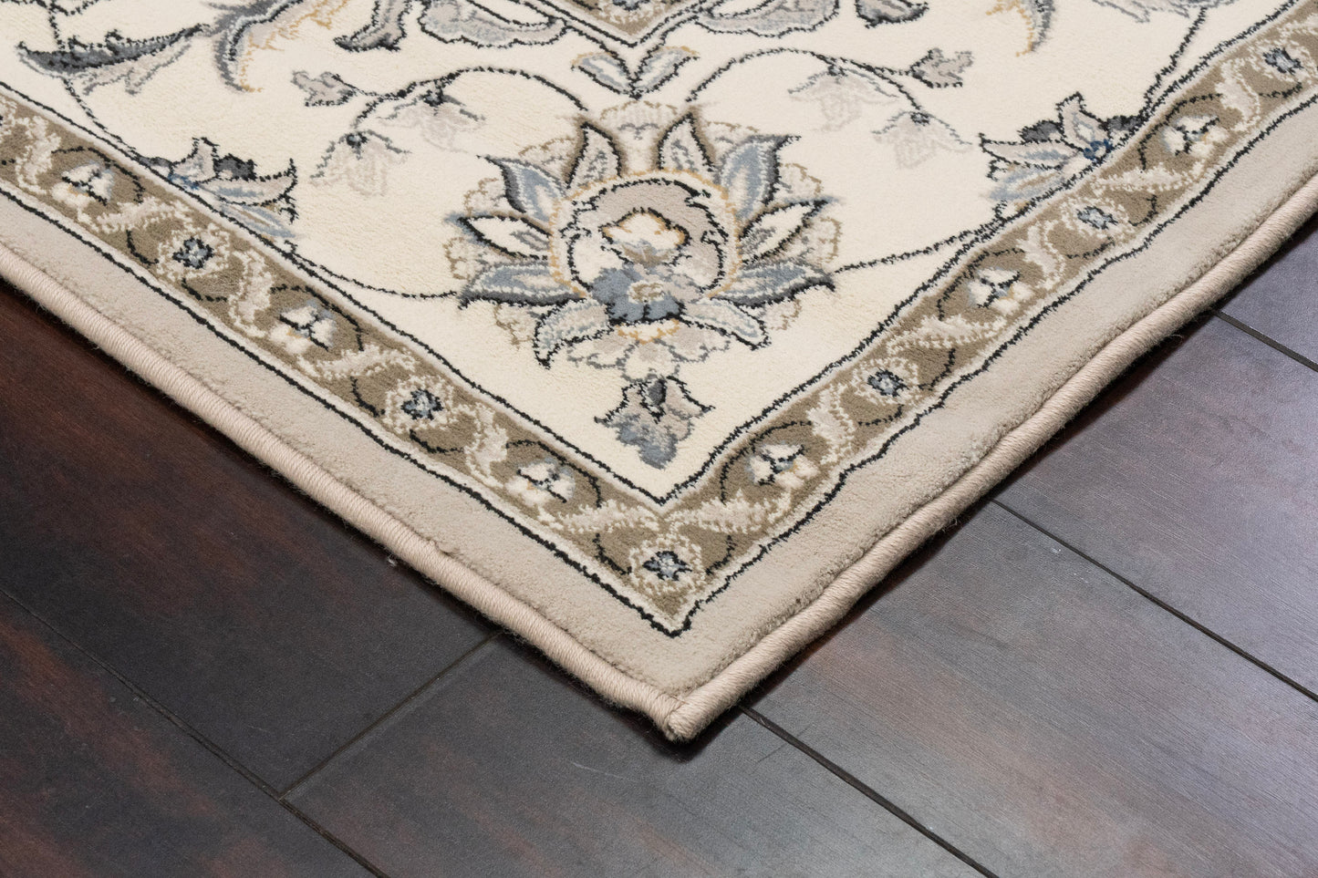 Ancient Garden 57365-9666 Grey/Cream Area Rug