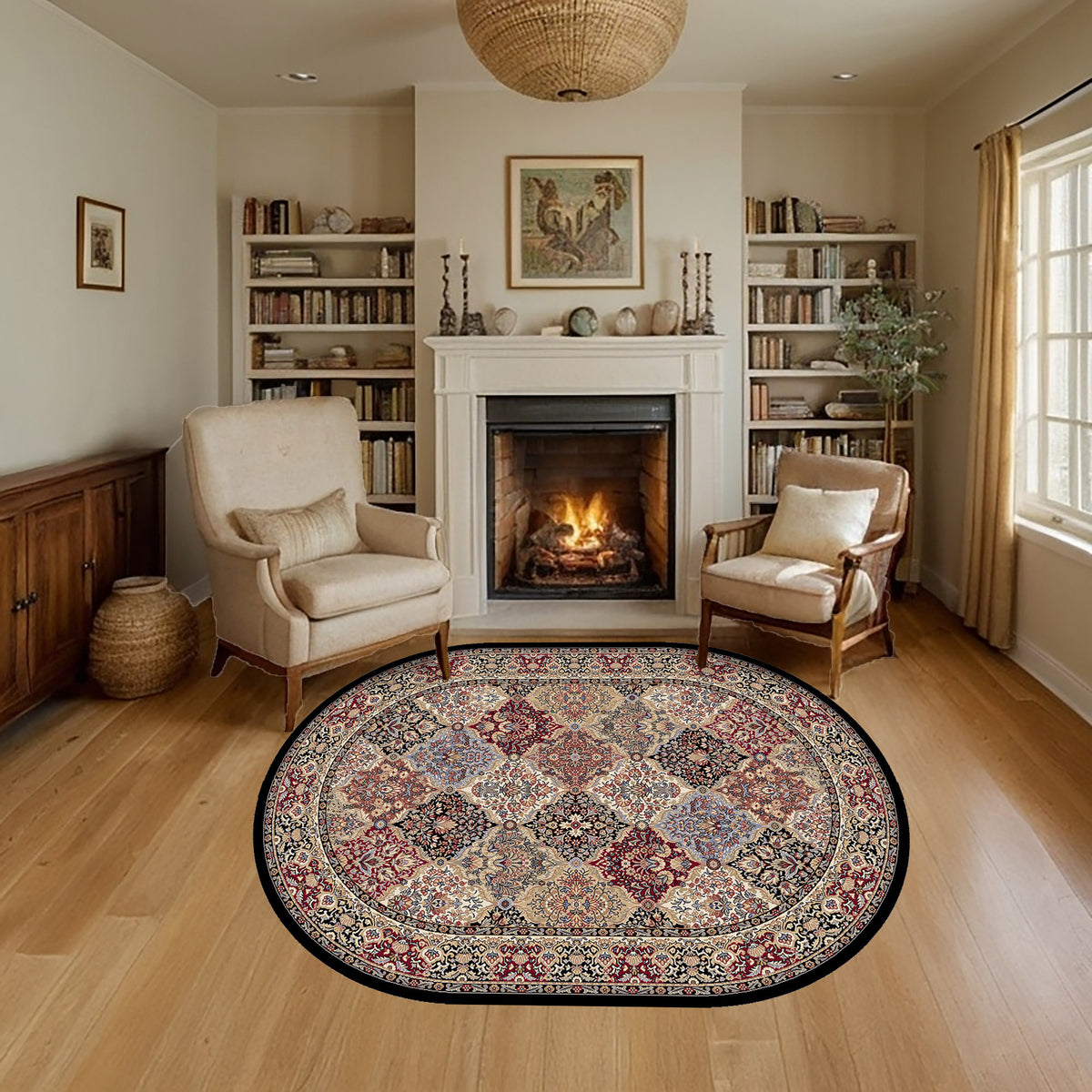 Ancient Garden 57008-3233 Multi Area Rug