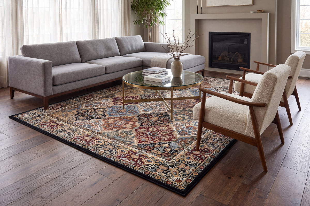 Ancient Garden 57008-3233 Multi Area Rug