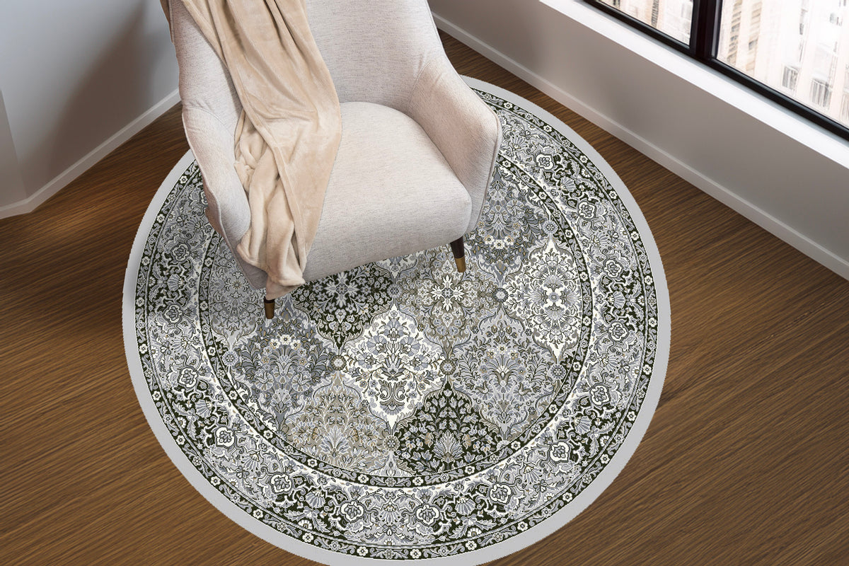 Ancient Garden 57008-9696 Cream/Grey Area Rug