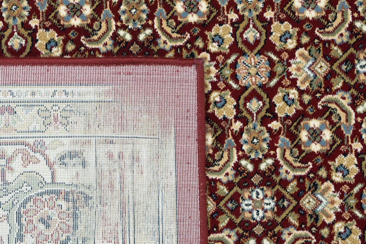Ancient Garden 57011-1414 Red/Ivory Area Rug