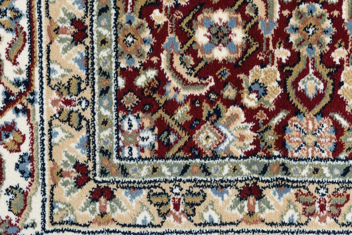 Ancient Garden 57011-1414 Red/Ivory Area Rug
