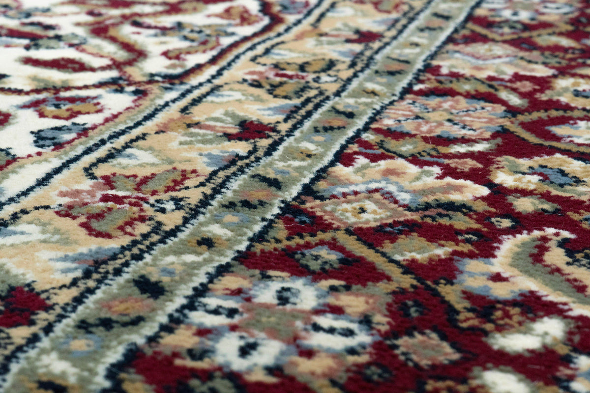 Ancient Garden 57011-1414 Red/Ivory Area Rug