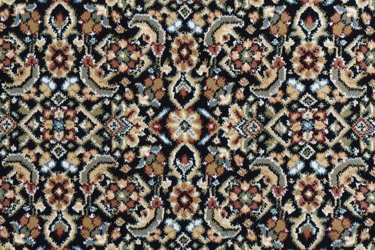 Ancient Garden 57011-3263 Black/Ivory Area Rug