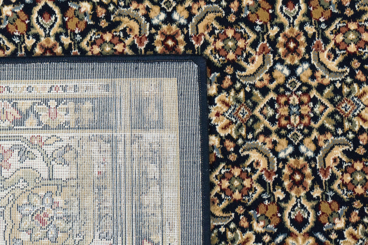 Ancient Garden 57011-3464 Navy Area Rug