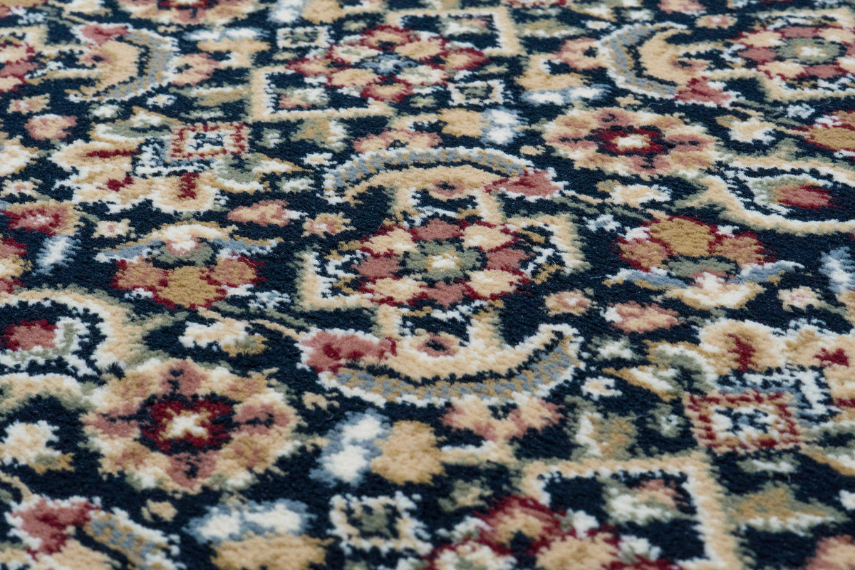 Ancient Garden 57011-3464 Navy Area Rug