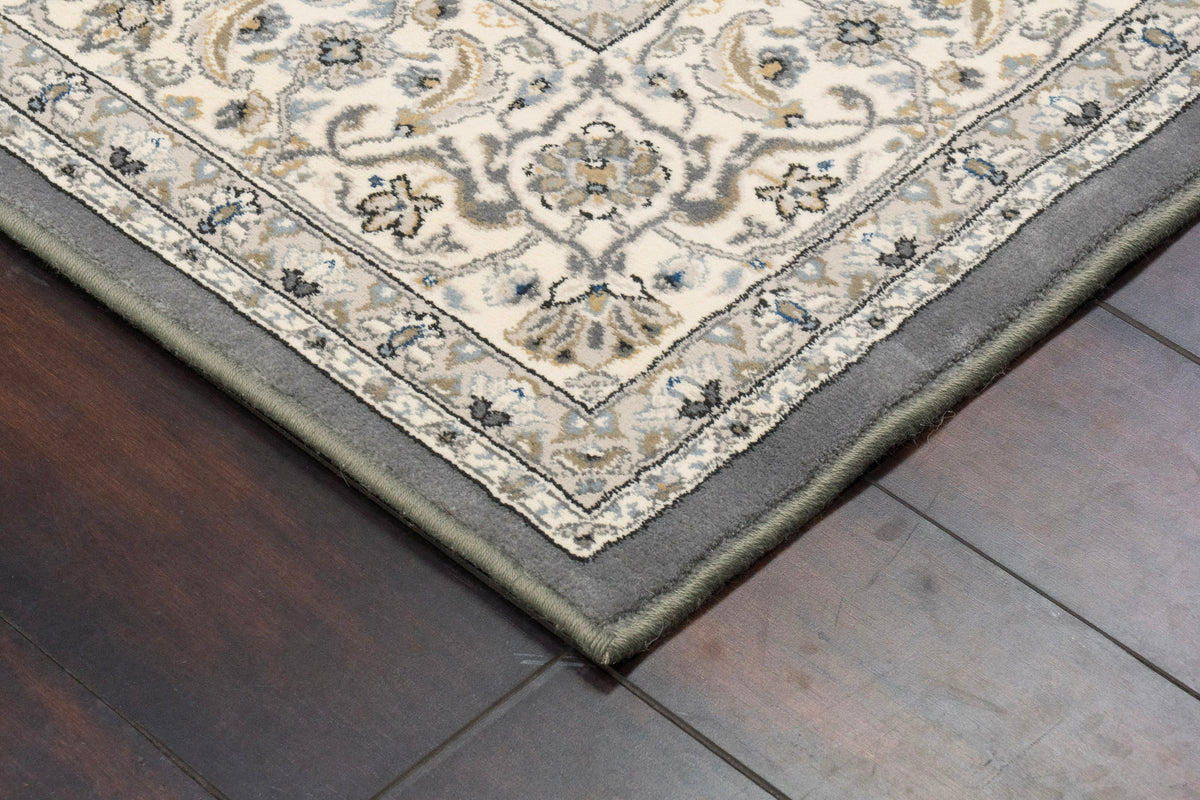 Ancient Garden 57011-5666 Grey/Cream Area Rug