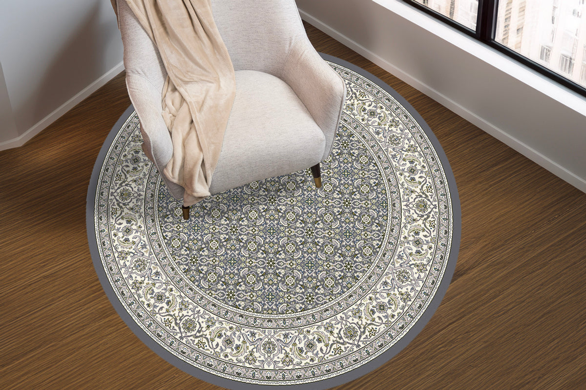 Ancient Garden 57011-5666 Grey/Cream Area Rug