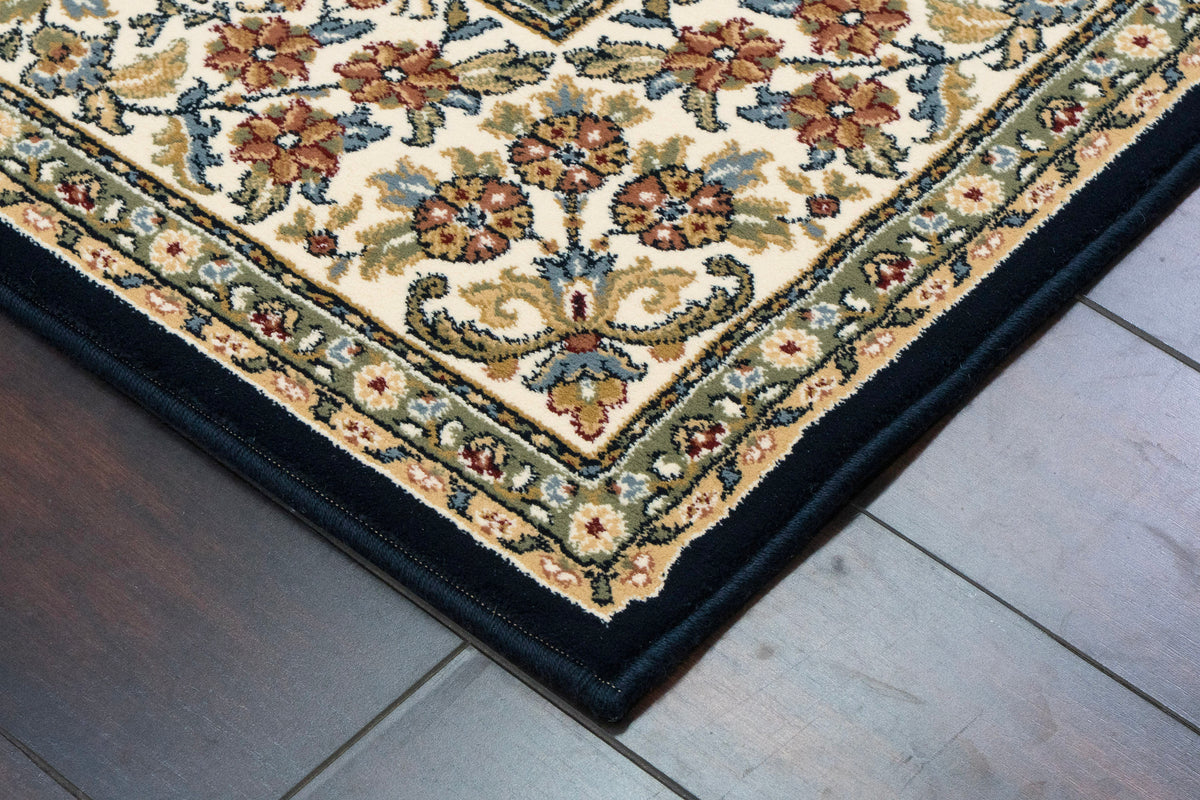 Ancient Garden 57078-3434 Blue/Ivory Area Rug