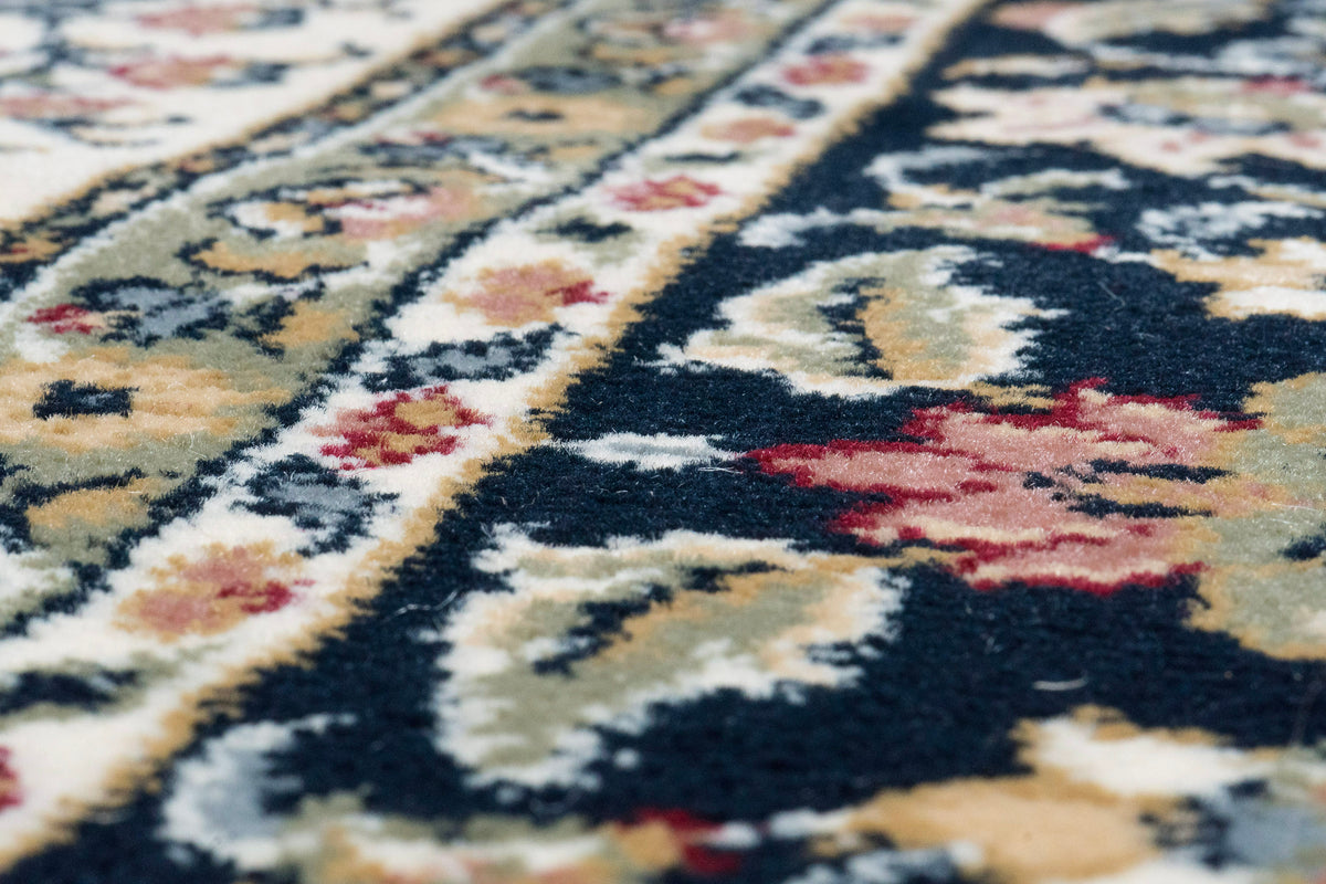 Ancient Garden 57078-3434 Blue/Ivory Area Rug
