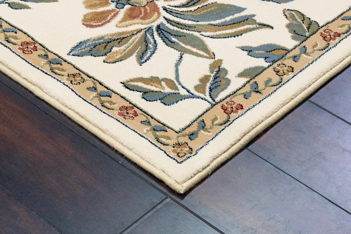 Ancient Garden 57084-6464 Ivory Area Rug