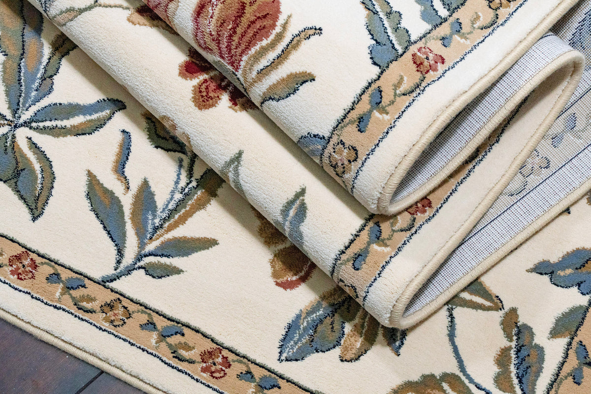 Ancient Garden 57084-6464 Ivory Area Rug