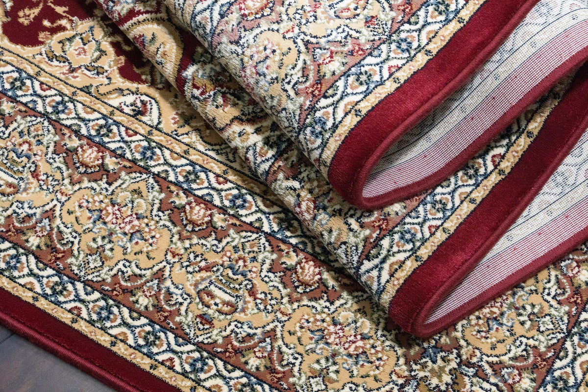 Ancient Garden 57090-1484 Red Area Rug
