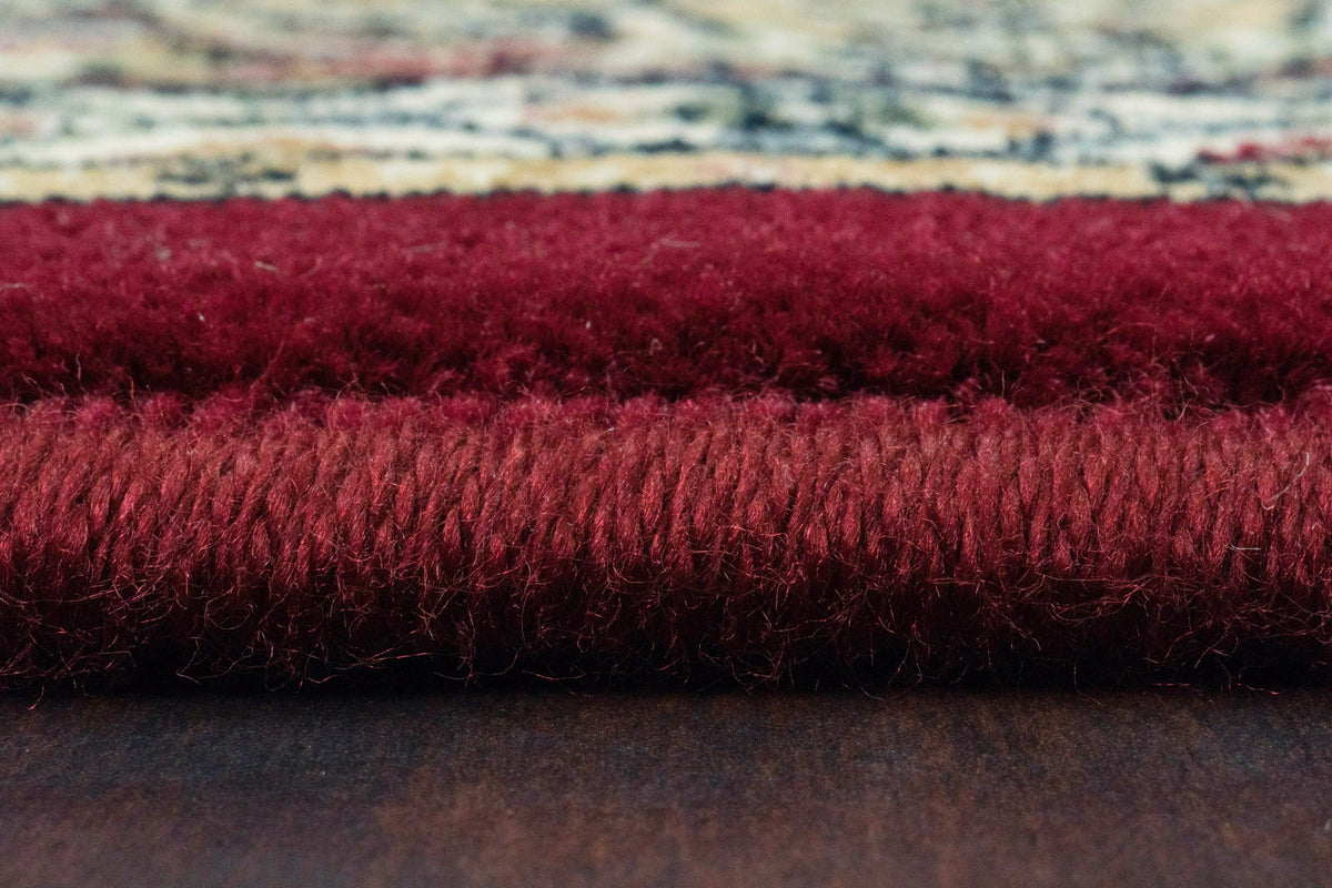 Ancient Garden 57090-1484 Red Area Rug