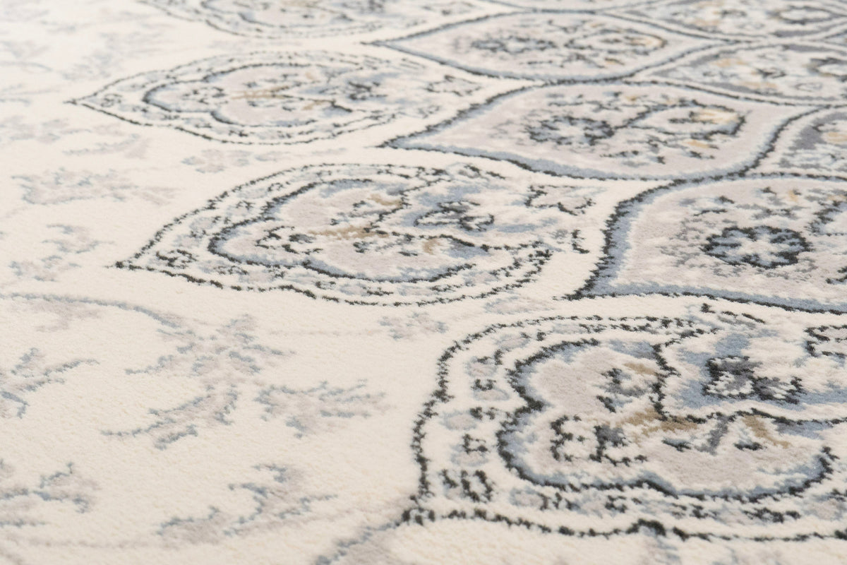 Ancient Garden 57090-6666 Cream/Grey Area Rug