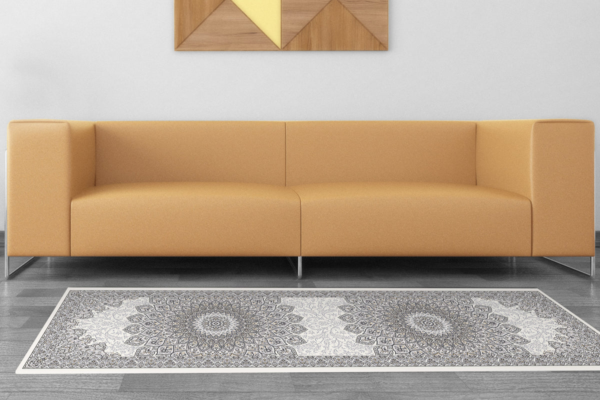 Ancient Garden 57090-6666 Cream/Grey Area Rug