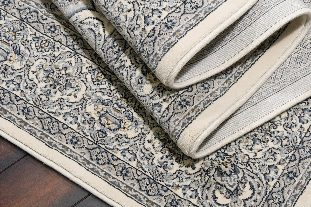 Ancient Garden 57090-6666 Cream/Grey Area Rug