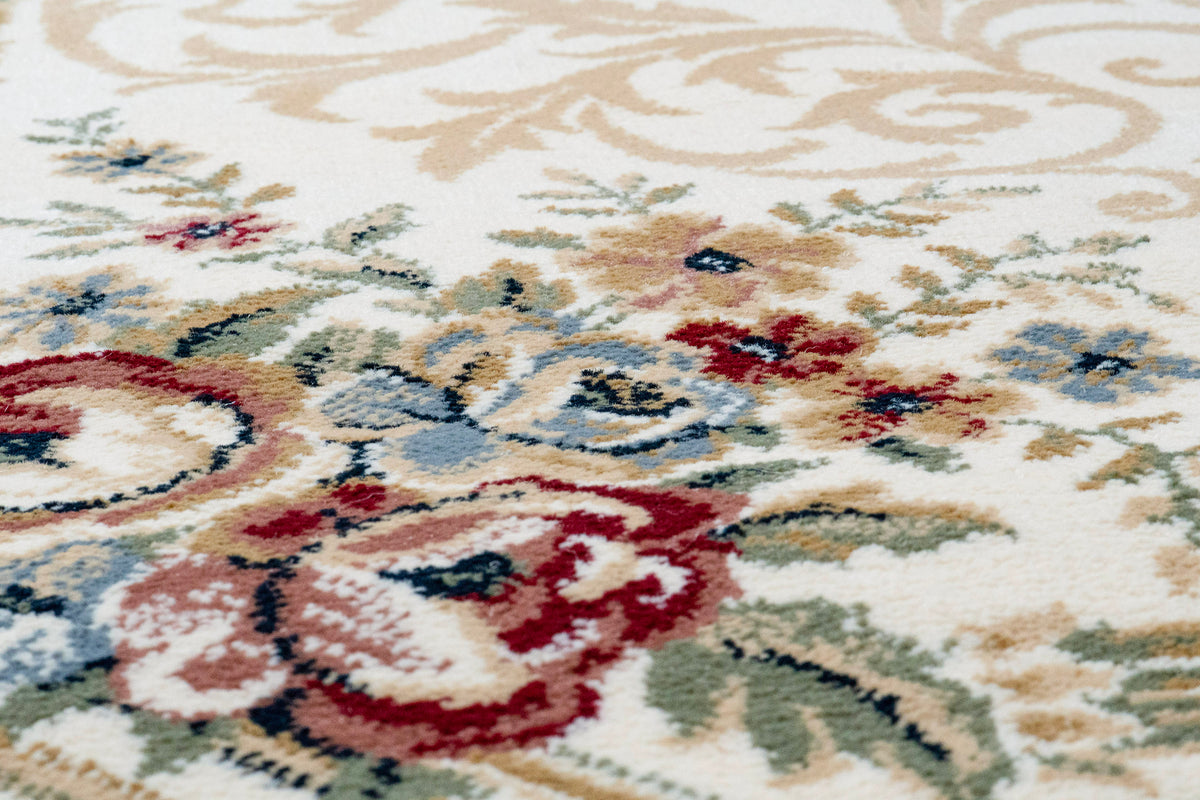 Ancient Garden 57091-6464 Ivory Area Rug