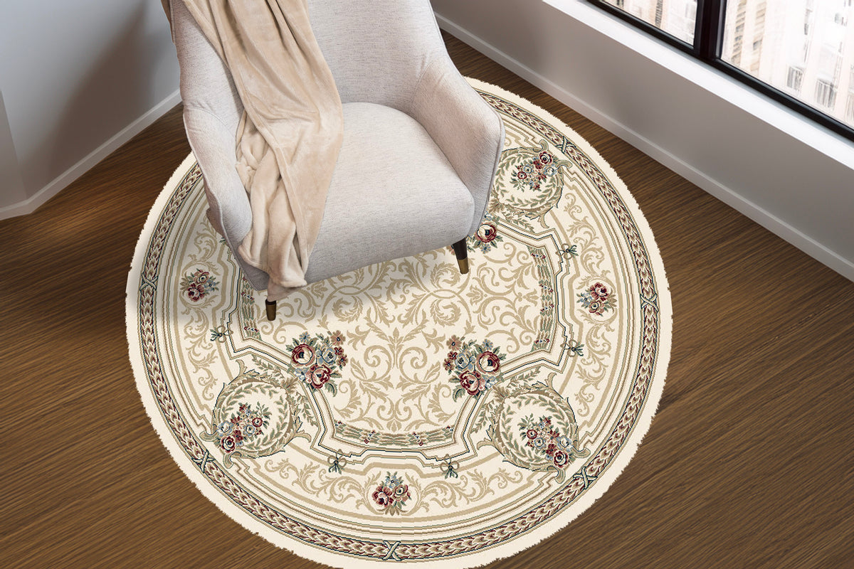Ancient Garden 57091-6464 Ivory Area Rug
