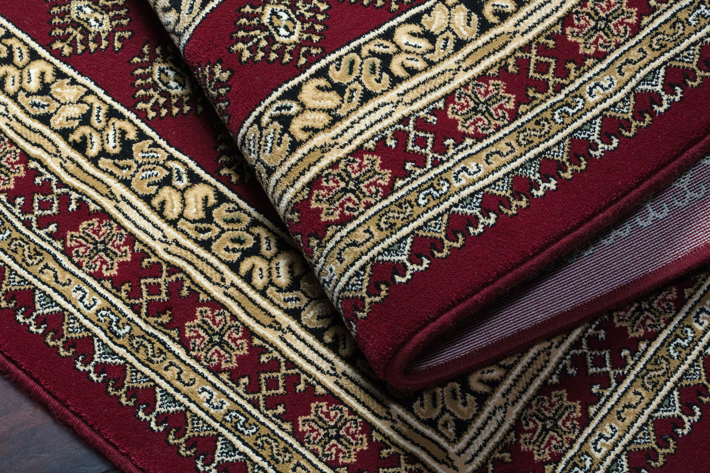 Ancient Garden 57102-1293 Red/Beige Area Rug