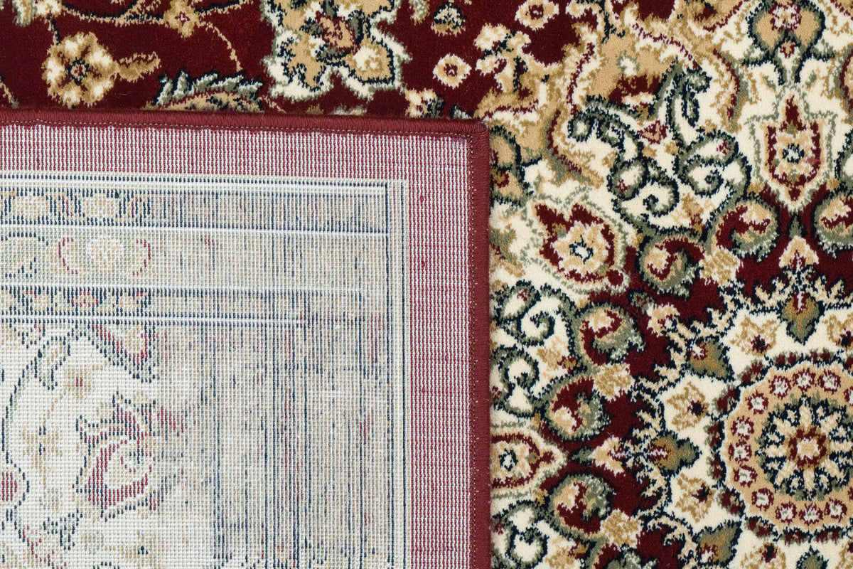 Ancient Garden 57119-1414 Red/Ivory Area Rug