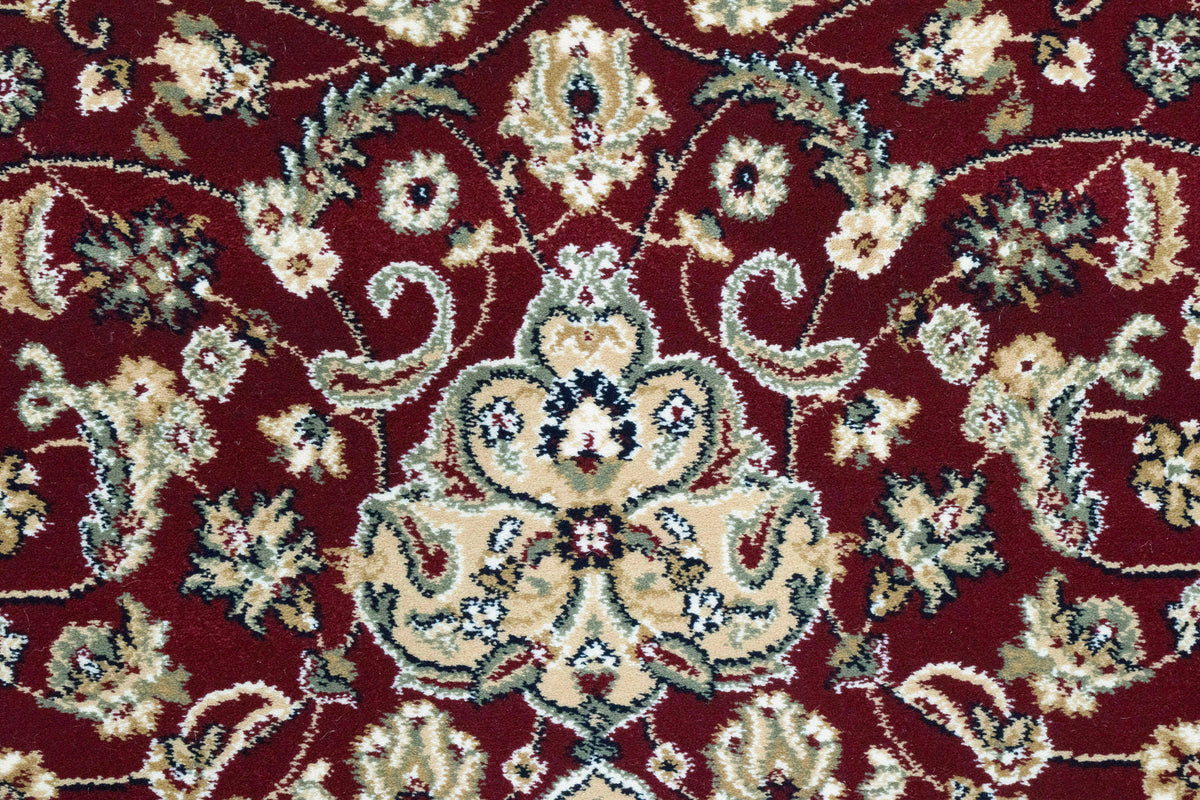 Ancient Garden 57119-1414 Red/Ivory Area Rug