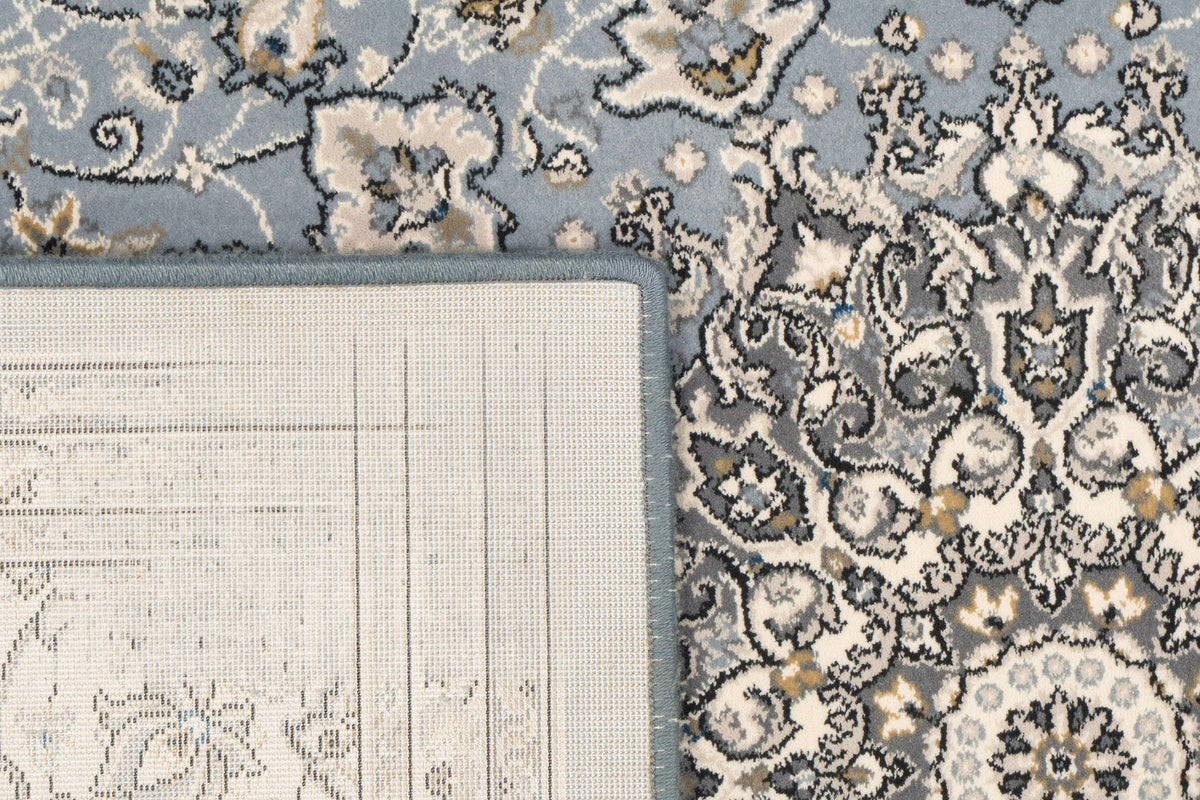 Ancient Garden 57119-4646 Steel Blue/Cream Area Rug