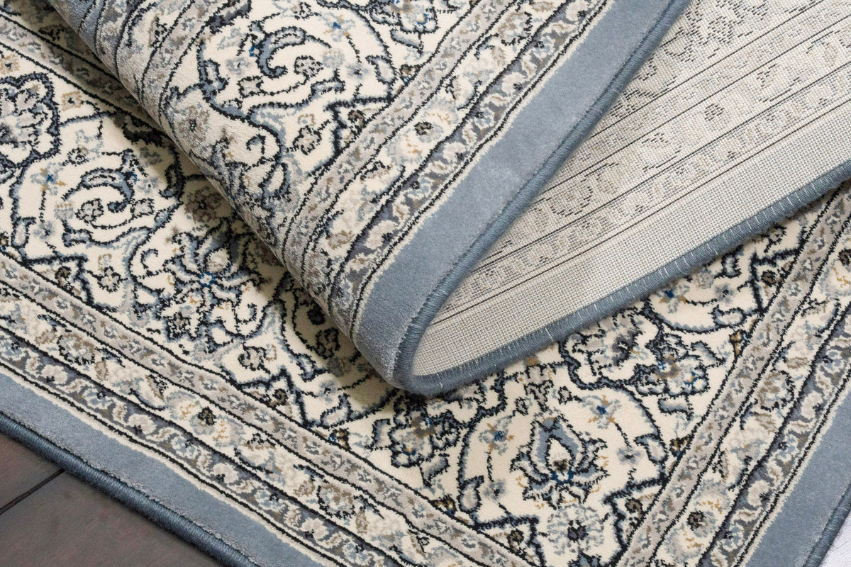 Ancient Garden 57119-4646 Steel Blue/Cream Area Rug