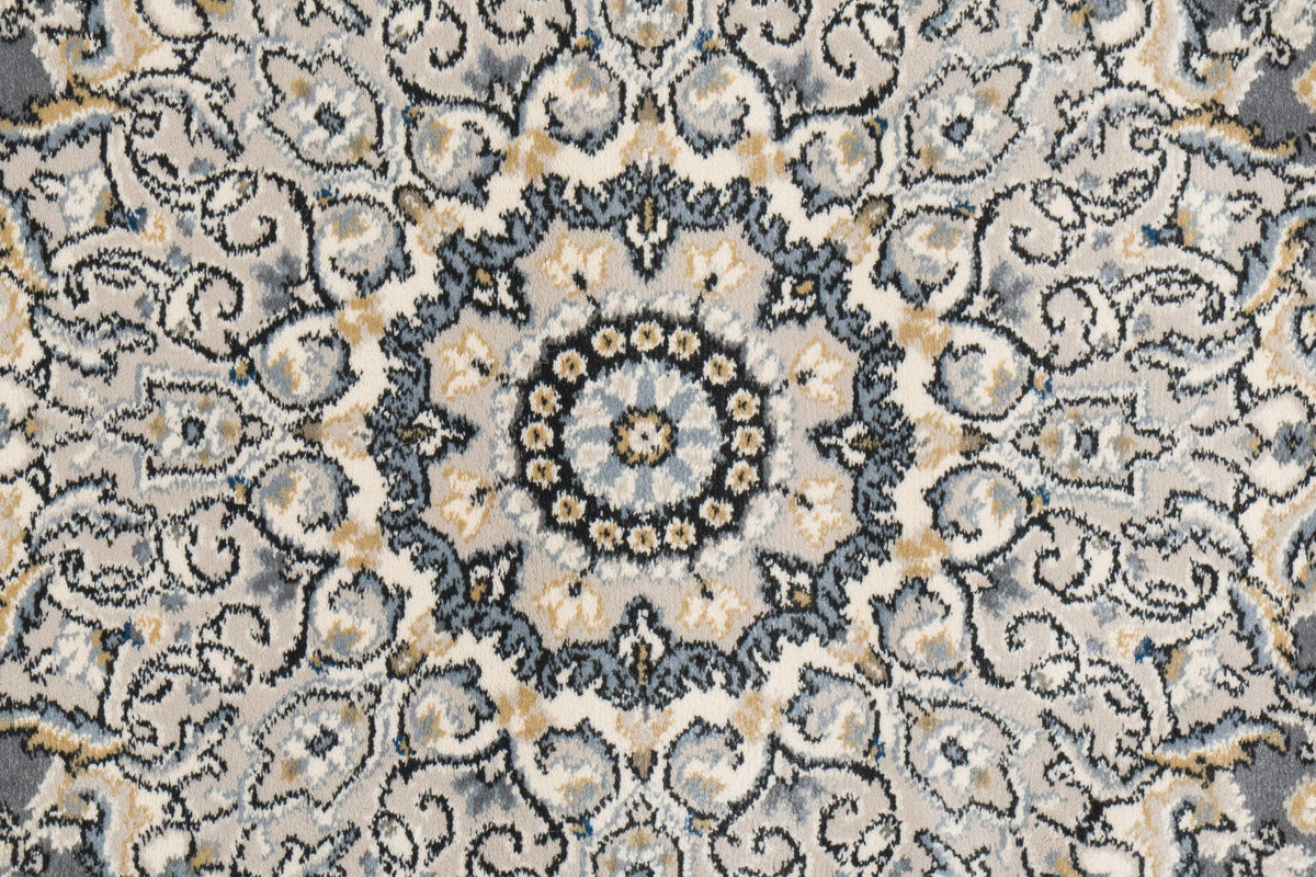 Ancient Garden 57119-5666 Grey/Cream Area Rug