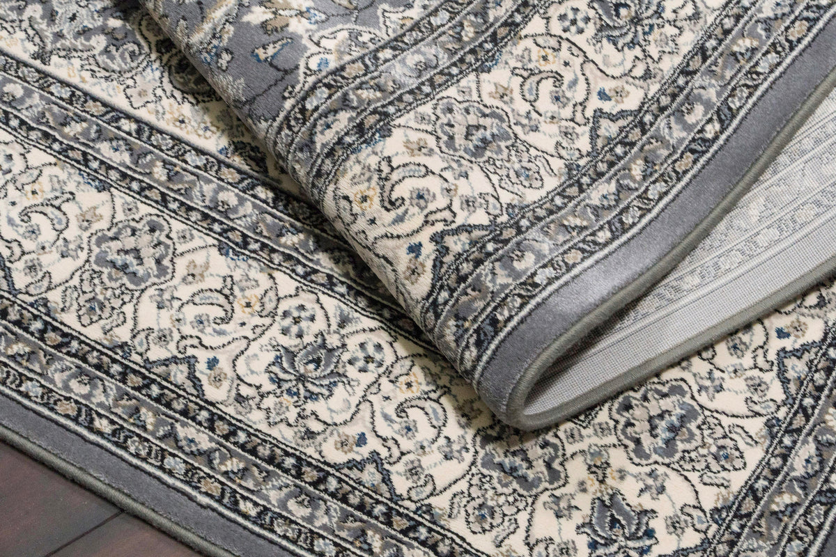 Ancient Garden 57119-5666 Grey/Cream Area Rug