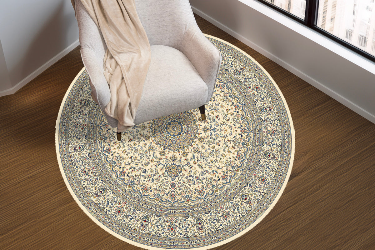 Ancient Garden 57119-6464 Ivory Area Rug