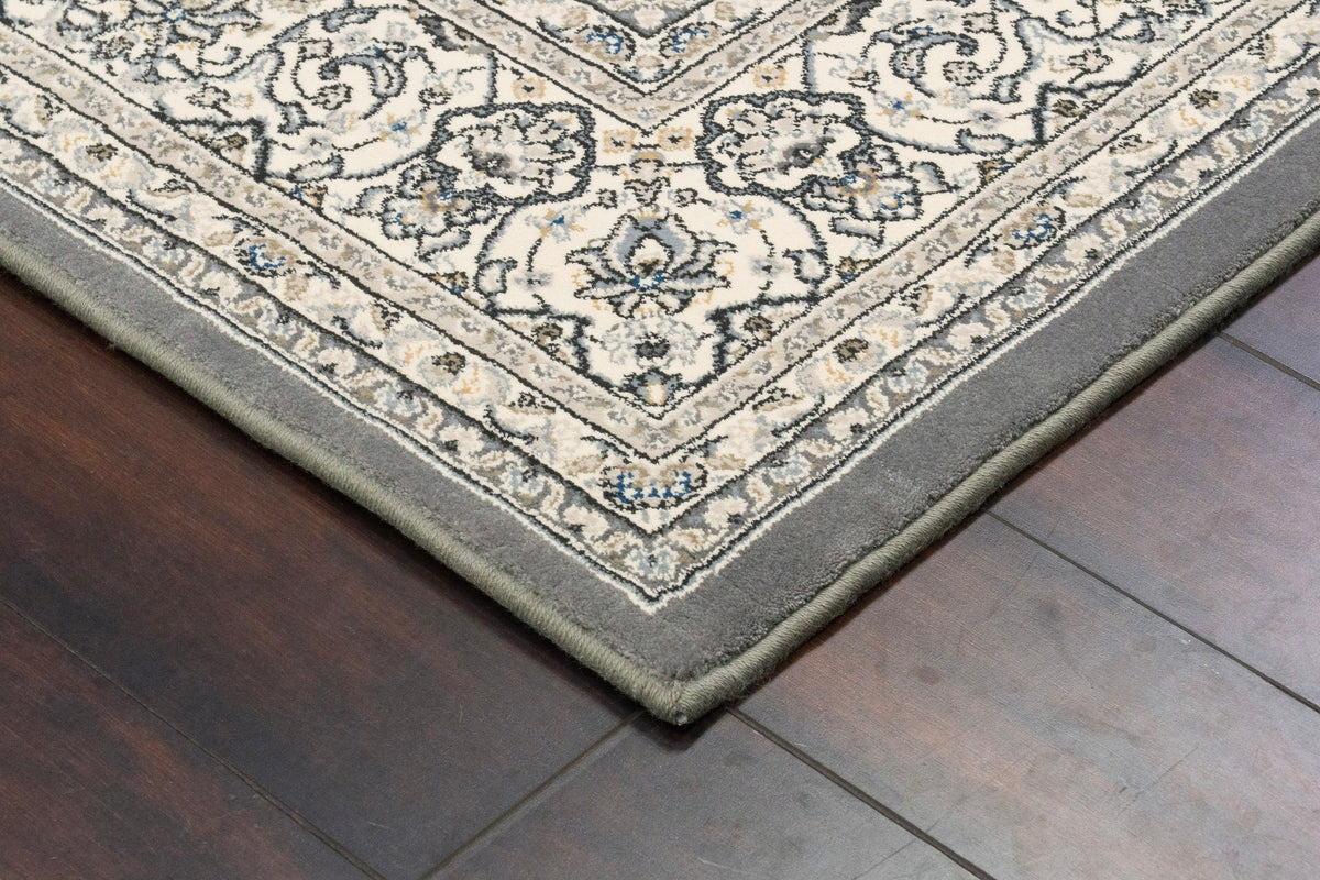 Ancient Garden 57119-6656 Cream/Grey Area Rug
