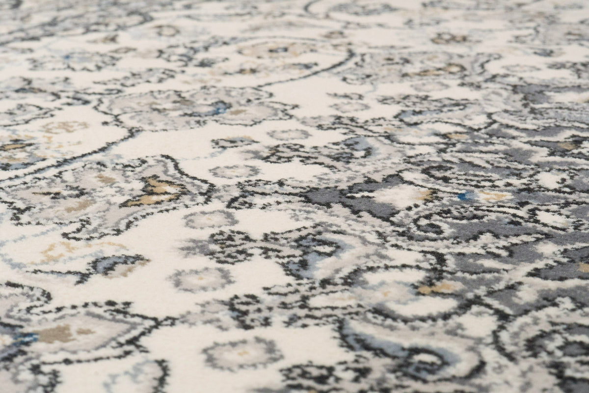 Ancient Garden 57119-6656 Cream/Grey Area Rug