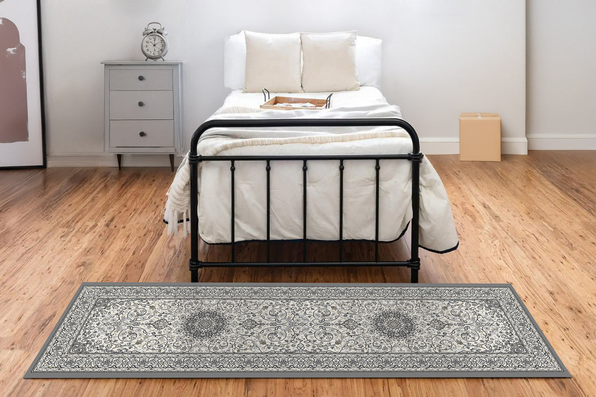Ancient Garden 57119-6656 Cream/Grey Area Rug
