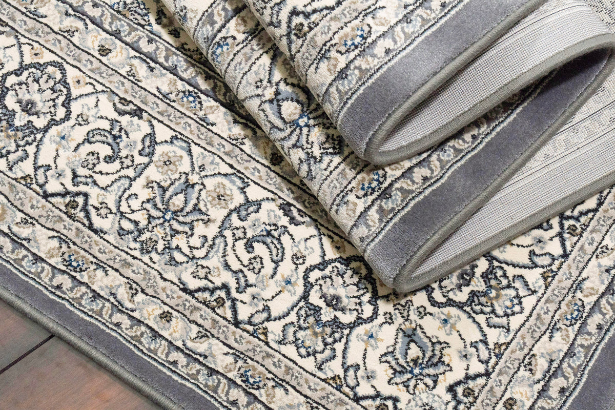 Ancient Garden 57119-6656 Cream/Grey Area Rug