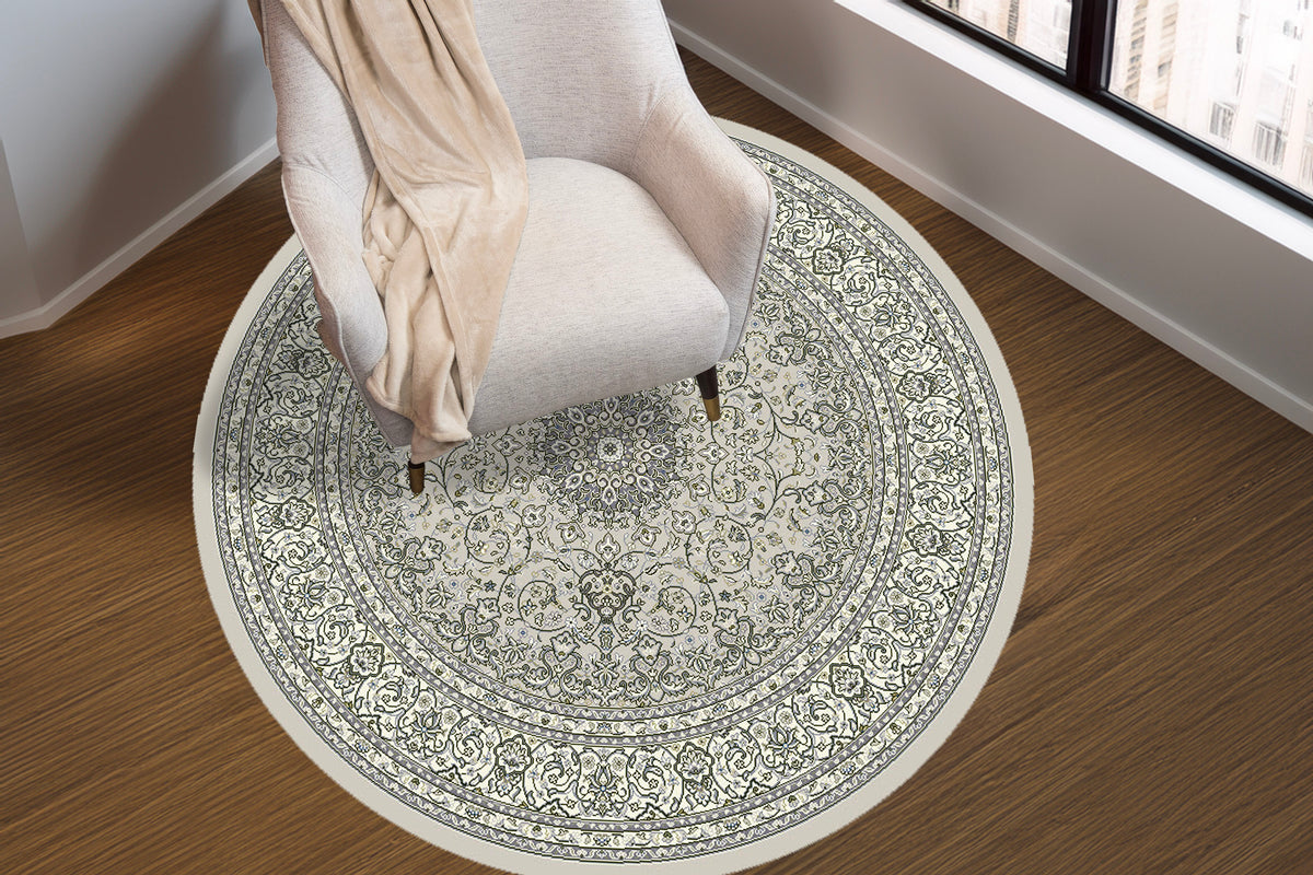 Ancient Garden 57119-9666 Soft Grey/Cream Area Rug