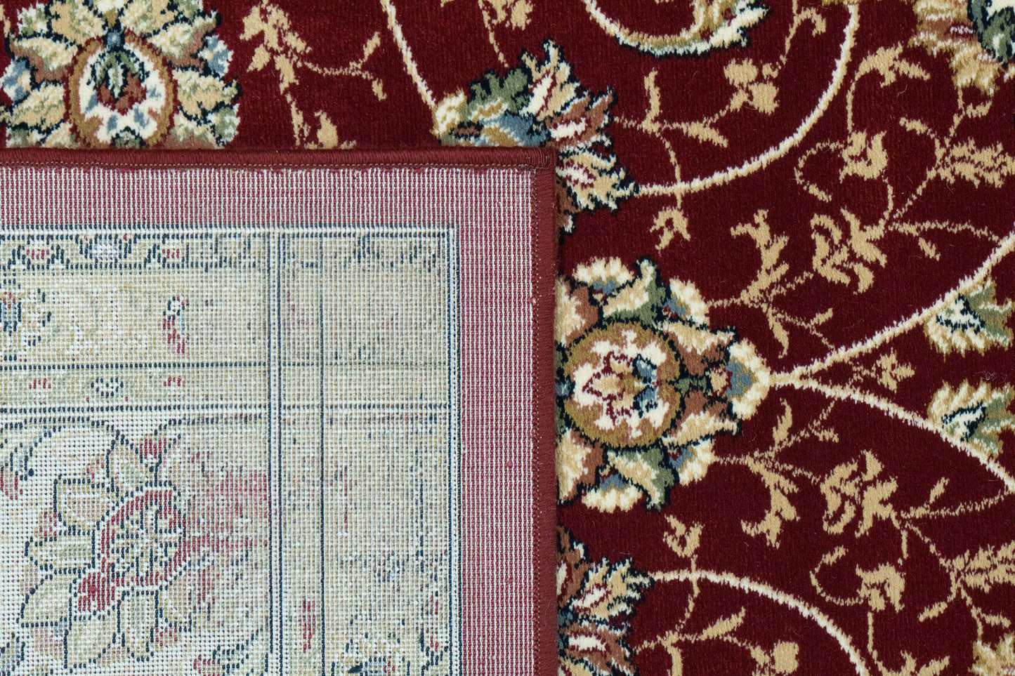 Ancient Garden 57120-1464 Red/Ivory Area Rug