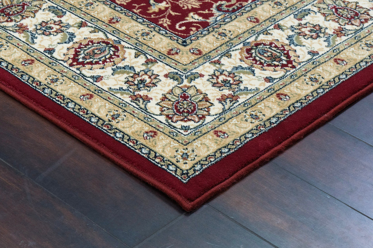 Ancient Garden 57120-1464 Red/Ivory Area Rug