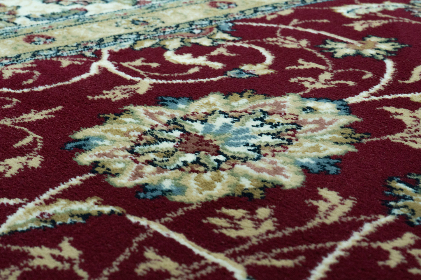 Ancient Garden 57120-1464 Red/Ivory Area Rug
