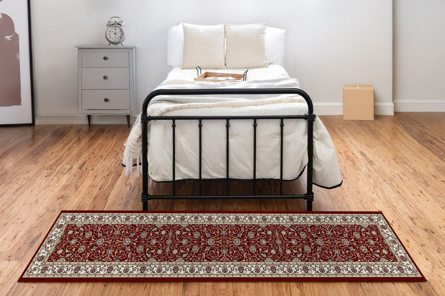 Ancient Garden 57120-1464 Red/Ivory Area Rug