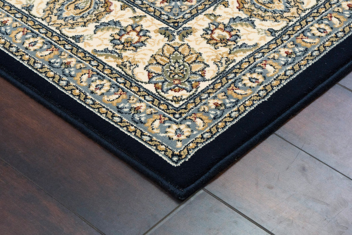 Ancient Garden 57120-3464 Blue/Ivory Area Rug