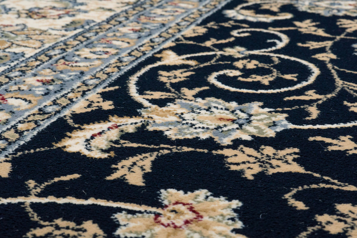Ancient Garden 57120-3464 Blue/Ivory Area Rug