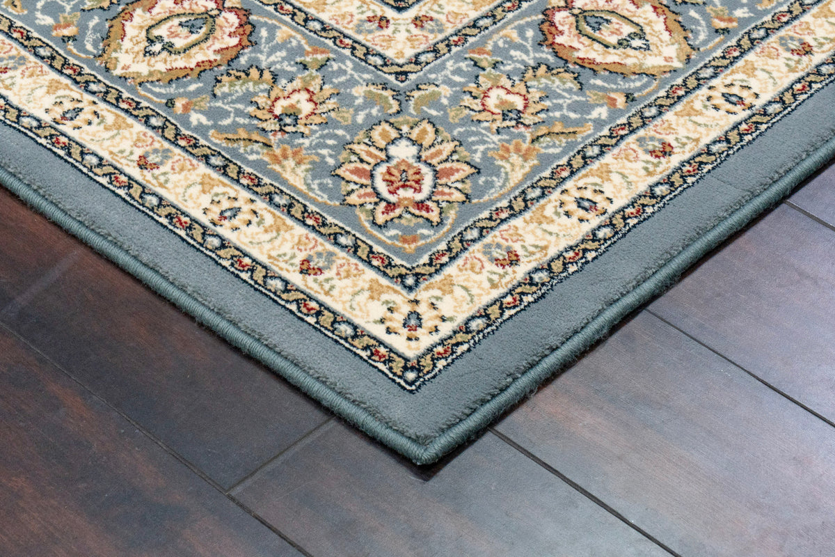 Ancient Garden 57120-6454 Ivory/Light Blue Area Rug