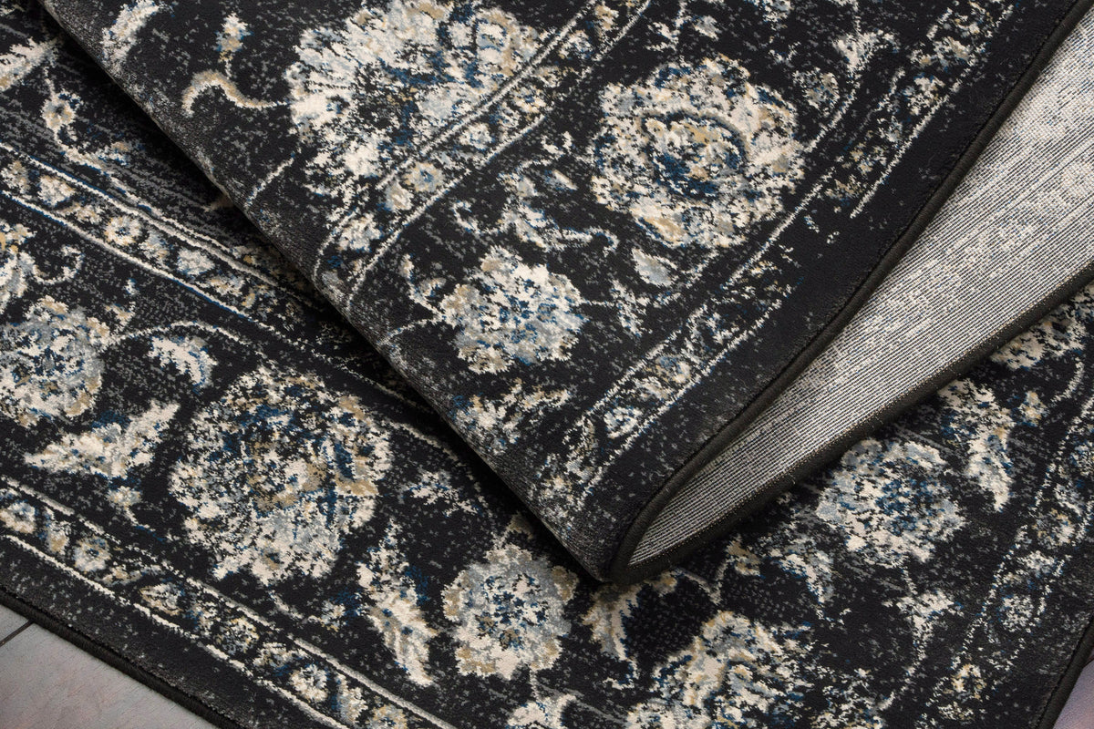 Ancient Garden 57126-3636 Charcoal/Silver Area Rug