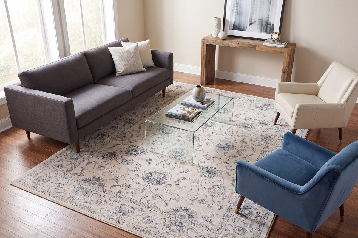 Ancient Garden 57126-6666 Cream Area Rug