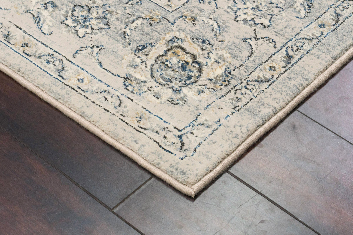 Ancient Garden 57126-9696 Silver/Grey Area Rug
