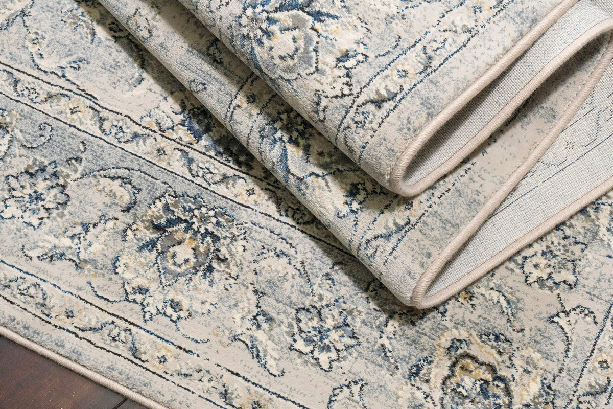 Ancient Garden 57126-9696 Silver/Grey Area Rug